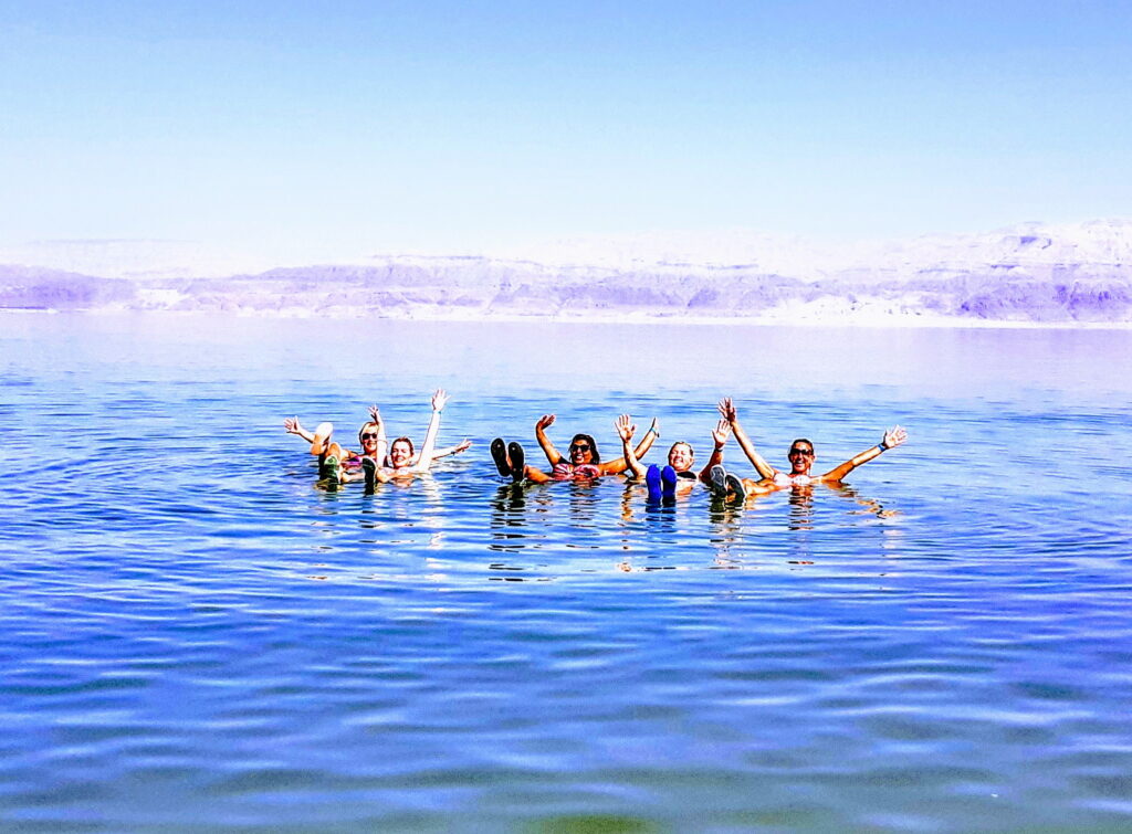 floating in dead sea israel